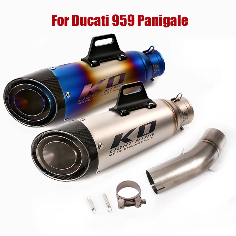 Escape Exhaust System Motorcycle 60mm Muffler End Tip Titanium Middle Link Pipe Modified Connect Tube For Ducati 959 Panigale
Escape Exhaust System Motorcycle 60mm Muffler End Tip Titanium Middle Link Pipe Modified Connect Tube For Ducati 959 Panigale