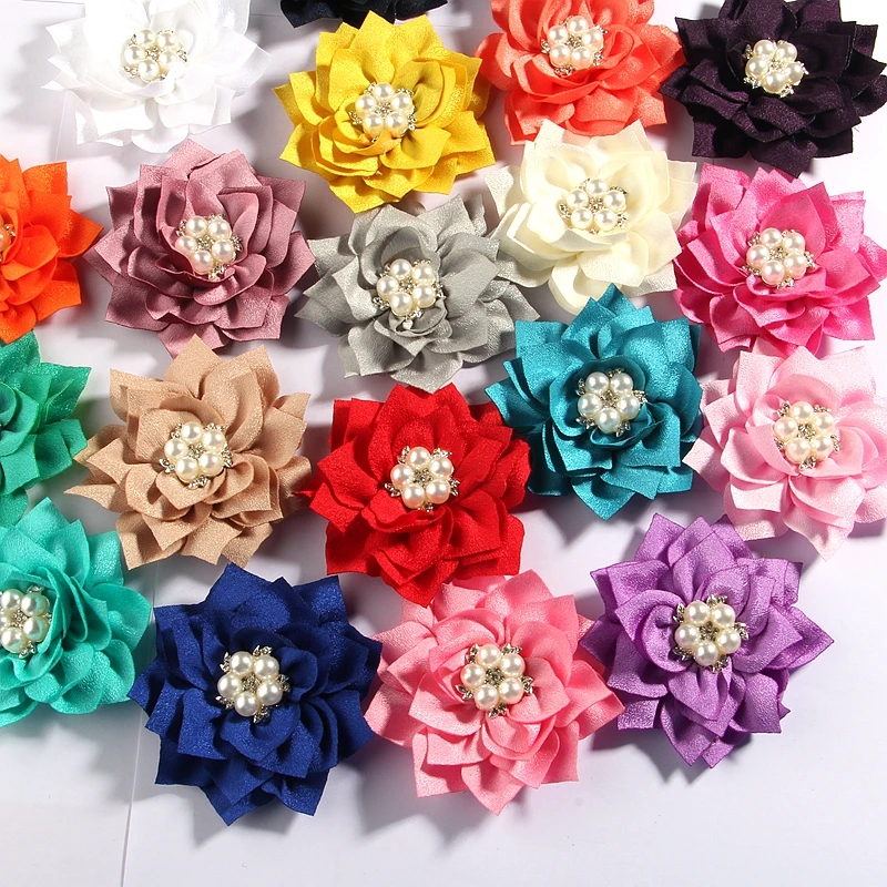 200PCS 7.5CM 2.95" Hot Lotus Fabric Flowers With Pear Rhinestone Center Hair Accessories Hair Flower For Clips Wedding Bouquet
200PCS 7.5CM 2.95" Hot Lotus Fabric Flowers With Pear Rhinestone Center Hair Accessories Hair Flower For Clips Wedding Bouquet