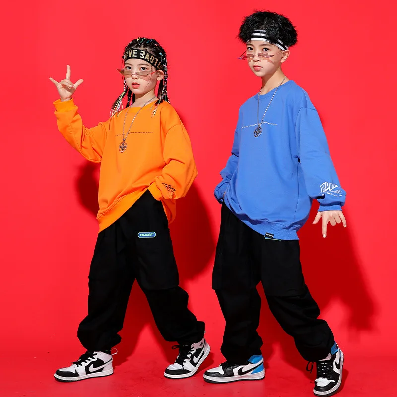 Kid Kpop Hip Hop Clothing Oversized Sweatshirt Shirt Black Streetwear Jogger Cargo Pants for Girl Boy Jazz Dance Costume Clothes
Kid Kpop Hip Hop Clothing Oversized Sweatshirt Shirt Black Streetwear Jogger Cargo Pants for Girl Boy Jazz Dance Costume Clothes