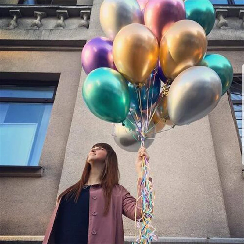 30Pcs Chrome Metal Latex Balloon Birthday Decoration Party Decorations Kids Globos Wedding Rose Gold Team Bride
30Pcs Chrome Metal Latex Balloon Birthday Decoration Party Decorations Kids Globos Wedding Rose Gold Team Bride