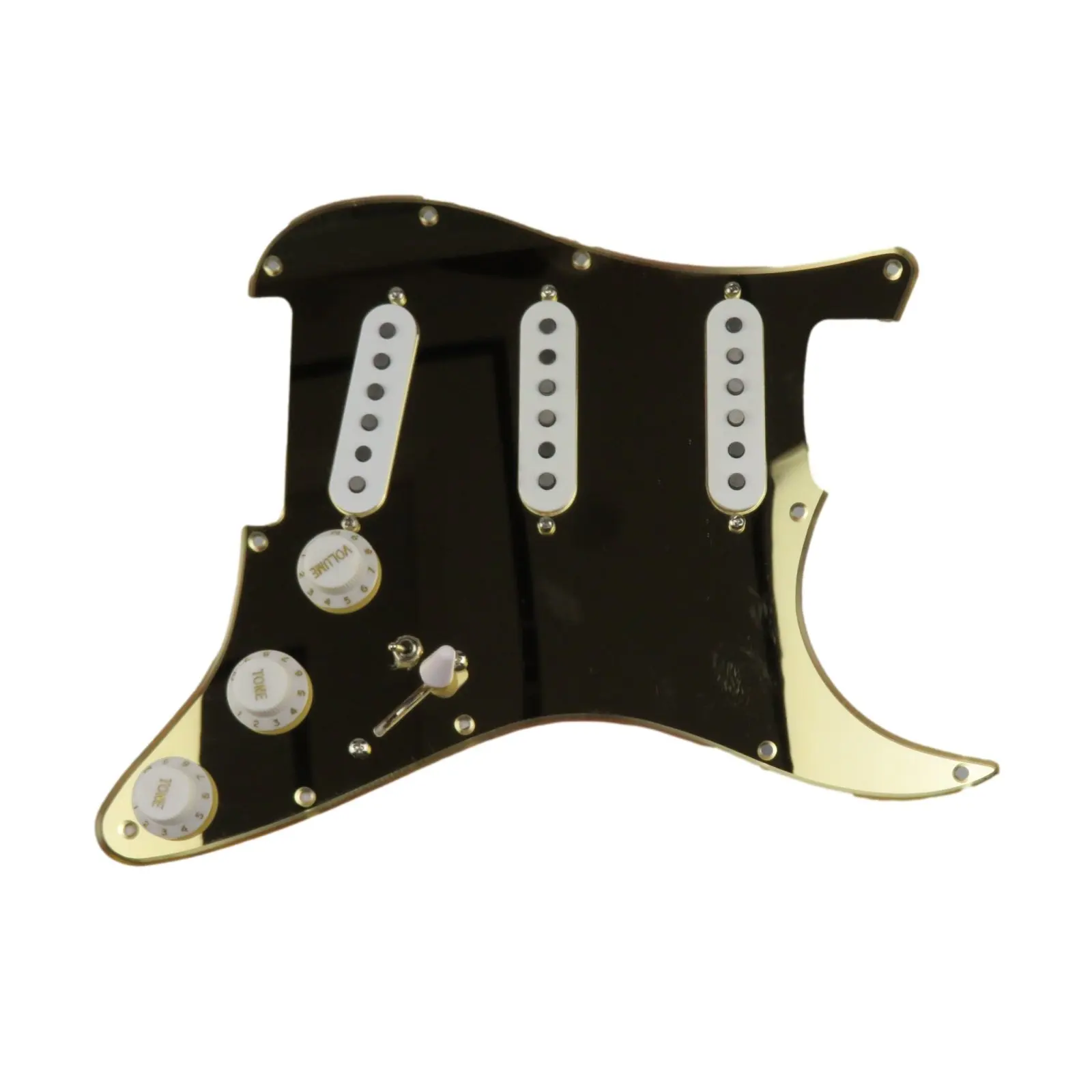 Guitar Pickups SSS 60s Style single coils Alnico 5 Pickups 7-Way Loaded Prewired Golden mirror Pickguard
Guitar Pickups SSS 60s Style single coils Alnico 5 Pickups 7-Way Loaded Prewired Golden mirror Pickguard