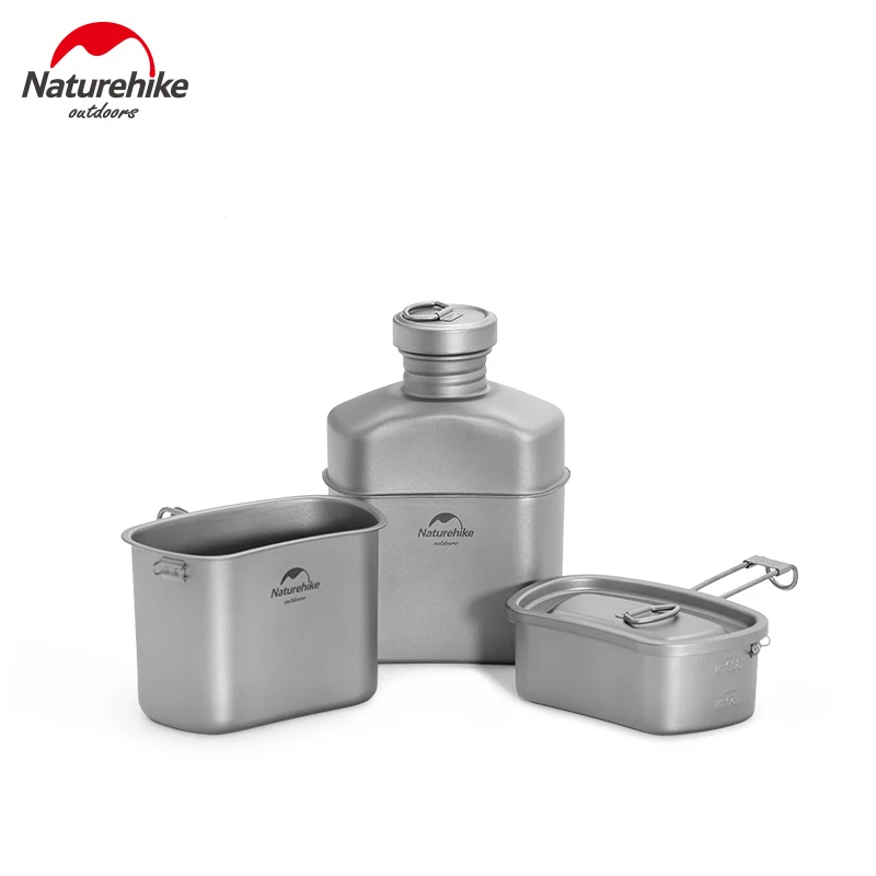Naturehike Titanium Camping Pot Ultralight 3 in 1 Kettle Set Folding Hanging Pot Picnic Set For Outdoor Hiking Travel NH21CJ004
Naturehike Titanium Camping Pot Ultralight 3 in 1 Kettle Set Folding Hanging Pot Picnic Set For Outdoor Hiking Travel NH21CJ004