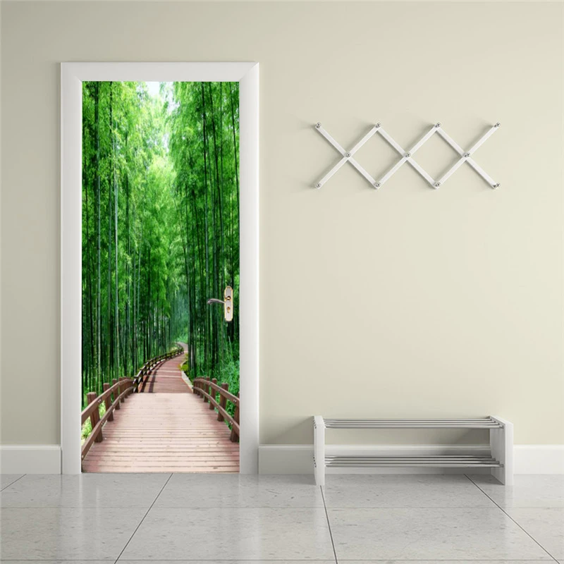Self-adhesive bamboo road art door sticker home decoration door cover wall sticker mural porch wallpaper poster
Self-adhesive bamboo road art door sticker home decoration door cover wall sticker mural porch wallpaper poster