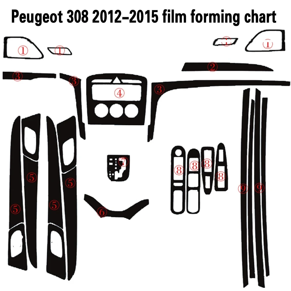 Автомобильные аксессуары 3D/5D наклейки из углеродного волокна для Peugeot 308 2012-15 интерьерная Центральная панель управления дверной ручкой для украшения стиля
Автомобильные аксессуары 3D/5D наклейки из углеродного волокна для Peugeot 308 2012-15 интерьерная Центральная панель управления дверной ручкой для украшения стиля