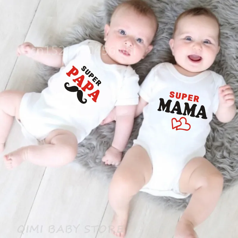 2022 Newborn Baby rompers Cotton Super Papa Mama Design Printing Baby Girl boy Clothes Summer Clothing Jumpsuit
2022 Newborn Baby rompers Cotton Super Papa Mama Design Printing Baby Girl boy Clothes Summer Clothing Jumpsuit