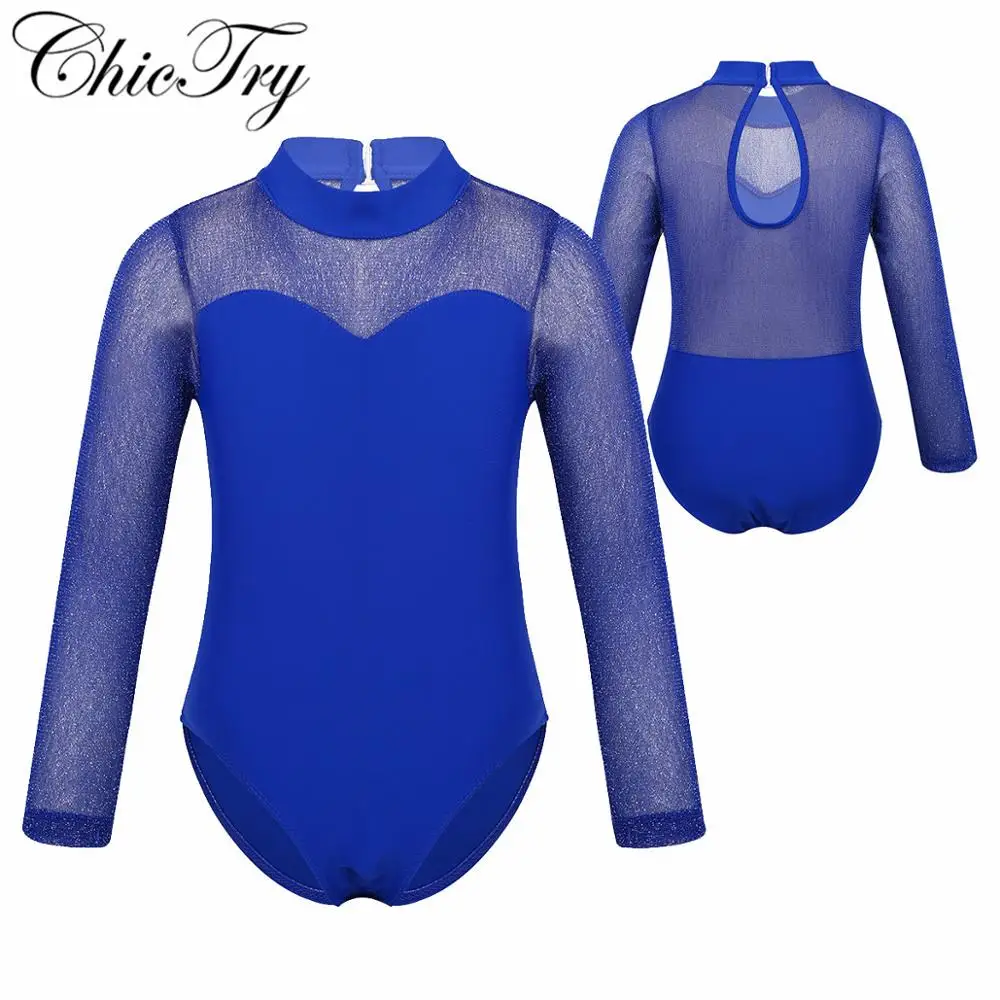 Girls Ballet Leotard Shiny Tulle Long Sleeves Mock Neck Sweetheart Chest Keyhole Back Ballet Dance Gymnastics Leotard Jumpsuit
Girls Ballet Leotard Shiny Tulle Long Sleeves Mock Neck Sweetheart Chest Keyhole Back Ballet Dance Gymnastics Leotard Jumpsuit