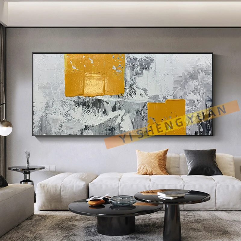 Handmade Gold Texture Abstract Oil Painting Wall Art Home Decor Picture Modern Hand Painted Oil Painting On Canvas Unframed
Handmade Gold Texture Abstract Oil Painting Wall Art Home Decor Picture Modern Hand Painted Oil Painting On Canvas Unframed