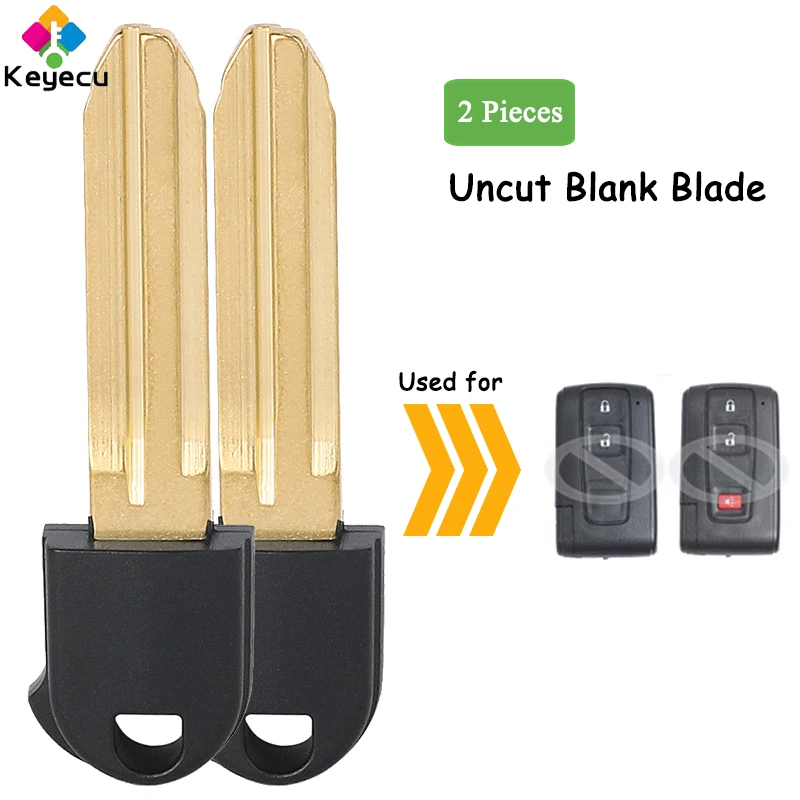 KEYECU 2 Pieces Smart Remote Uncut Insert Emergency Key Blade for Toyota Prius 2004 2005 2006 2007 2008 2009 Fob MOZB31EG
KEYECU 2 Pieces Smart Remote Uncut Insert Emergency Key Blade for Toyota Prius 2004 2005 2006 2007 2008 2009 Fob MOZB31EG