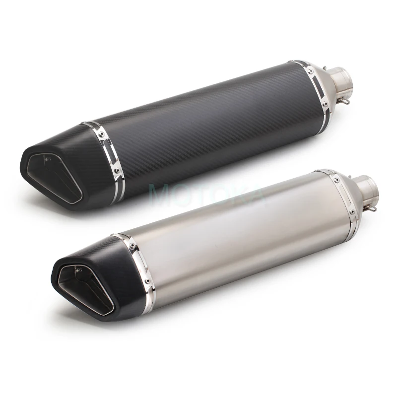 51mm Universal Motorcycle Modified Slip On Exhaust Pipe Z900 Ninja 400 ZX10R MT07 Tmax 500 R3 Silencer Moto Carbon Fiber Muffler
51mm Universal Motorcycle Modified Slip On Exhaust Pipe Z900 Ninja 400 ZX10R MT07 Tmax 500 R3 Silencer Moto Carbon Fiber Muffler