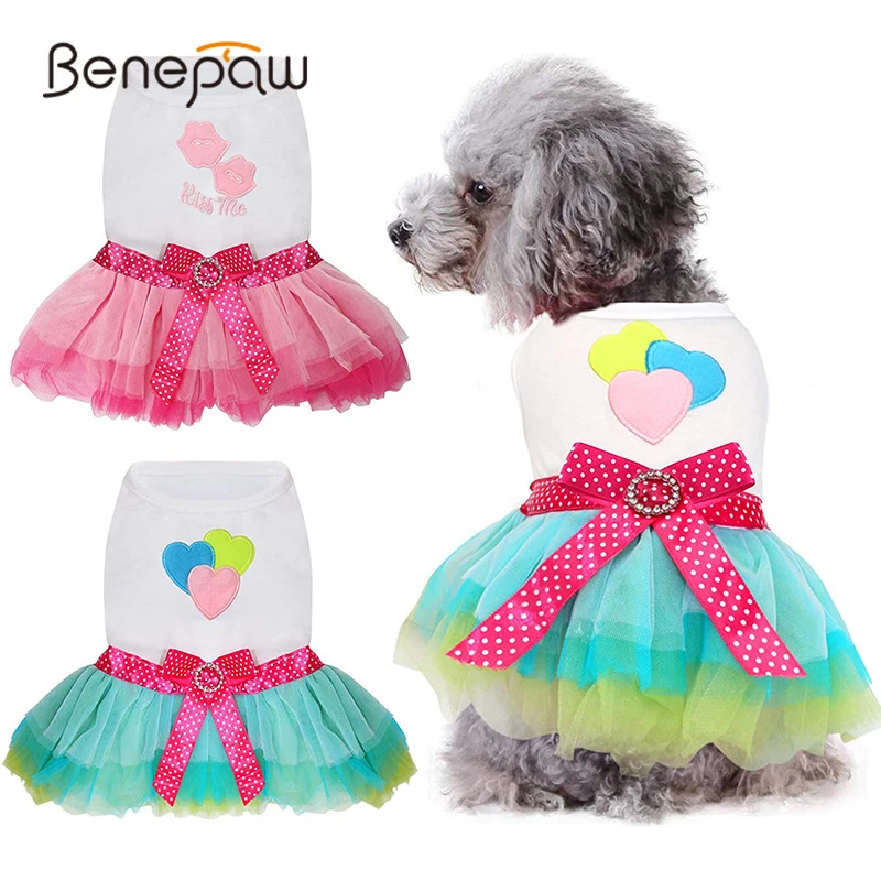 Benepaw Fashion Small Dog Dress Cute Comfortable Heart Lip Printed Princess Puppy Pet Clothes Summer Spring Party Holiday
Benepaw Fashion Small Dog Dress Cute Comfortable Heart Lip Printed Princess Puppy Pet Clothes Summer Spring Party Holiday