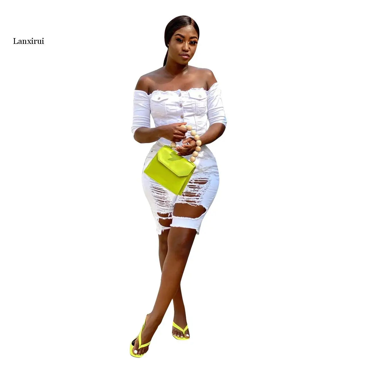 Summer Women Playsuits Jumpsuits Slash Neck Denim Street Rompers Sexy Night Club Party Bandage One Piece Outfits
Summer Women Playsuits Jumpsuits Slash Neck Denim Street Rompers Sexy Night Club Party Bandage One Piece Outfits