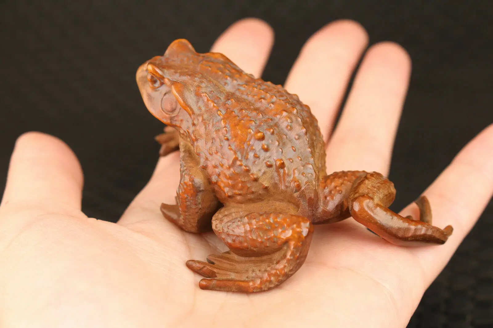 Hand Carved Boxwood Jinchan Frog Netsuke Artistic Chinese Japanese Design Gift Handmade Carving Collectible Statue
Hand Carved Boxwood Jinchan Frog Netsuke Artistic Chinese Japanese Design Gift Handmade Carving Collectible Statue