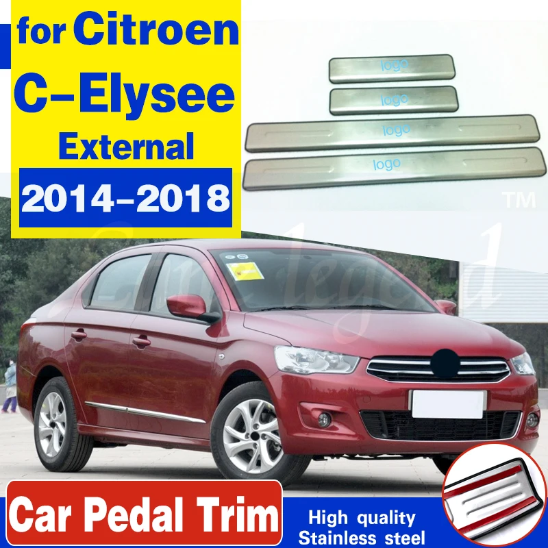 Car cover high quality stainless steel for 2014 -2018 Citroen Elysee C-Elysee Scuff Plate/Door Sill Car styling
Car cover high quality stainless steel for 2014 -2018 Citroen Elysee C-Elysee Scuff Plate/Door Sill Car styling