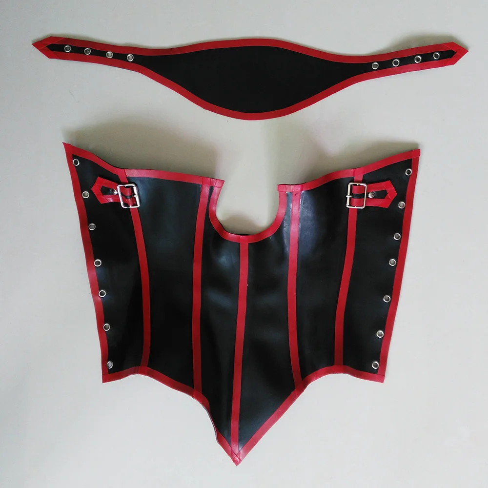 Latex Neck corset and half face mask hood two piece seperately removable mouth cover gag detachable
Latex Neck corset and half face mask hood two piece seperately removable mouth cover gag detachable