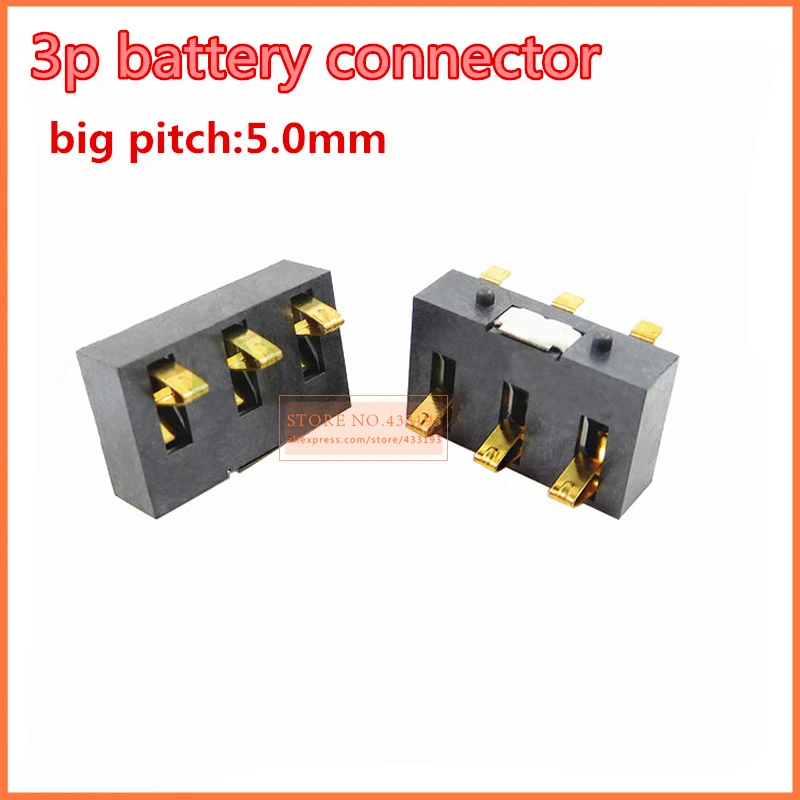 10pcs 3pin spring battery connector Large pitch 5.0mm height 9.25h Column connector Lateral pressure
10pcs 3pin spring battery connector Large pitch 5.0mm height 9.25h Column connector Lateral pressure