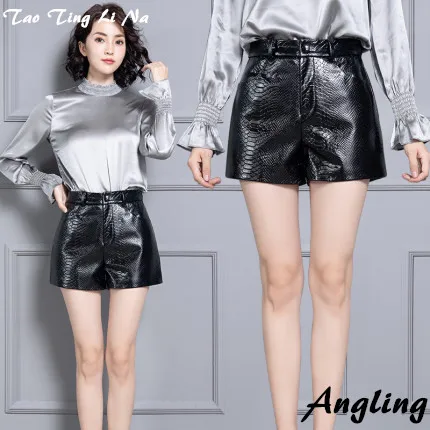Top brand Women New 2020 Real Genuine Sheep Leather Shorts KS79 high quality 
Top brand Women New 2020 Real Genuine Sheep Leather Shorts KS79 high quality
