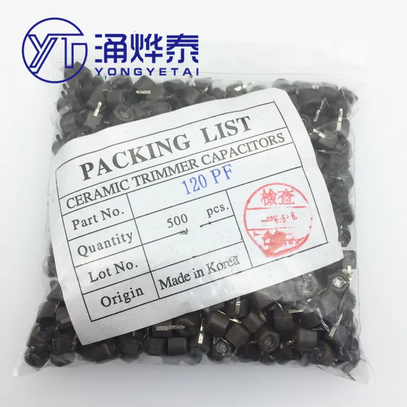 YYT 10PCS 120P adjustable capacitors trimming capacitors variable capacitors plastic 6mm
YYT 10PCS 120P adjustable capacitors trimming capacitors variable capacitors plastic 6mm