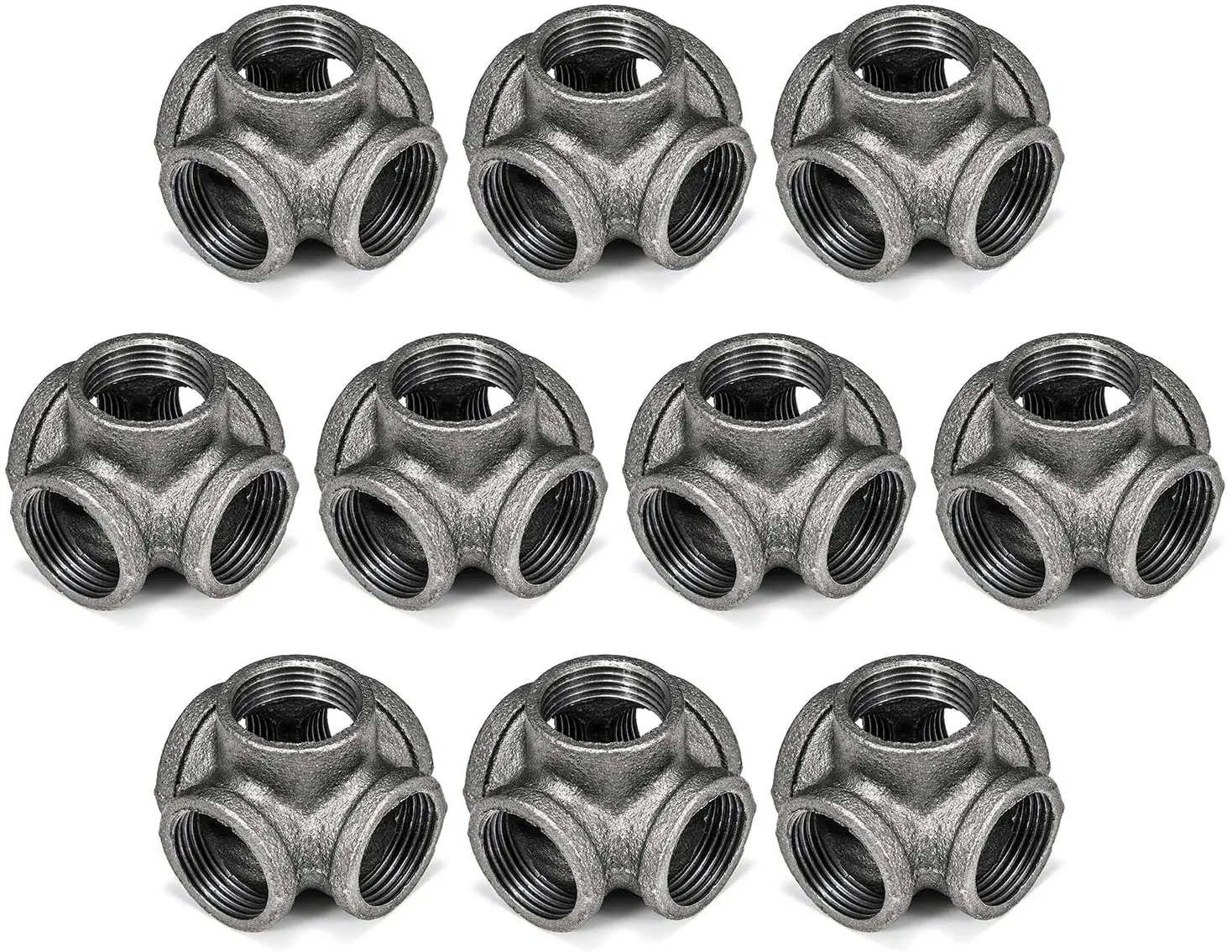 1/2" 3/4" 1" 5 Way Pipe Fitting Malleable Iron Black Outlet Cross Female Tube Connector For connecting to male pipes
1/2" 3/4" 1" 5 Way Pipe Fitting Malleable Iron Black Outlet Cross Female Tube Connector For connecting to male pipes