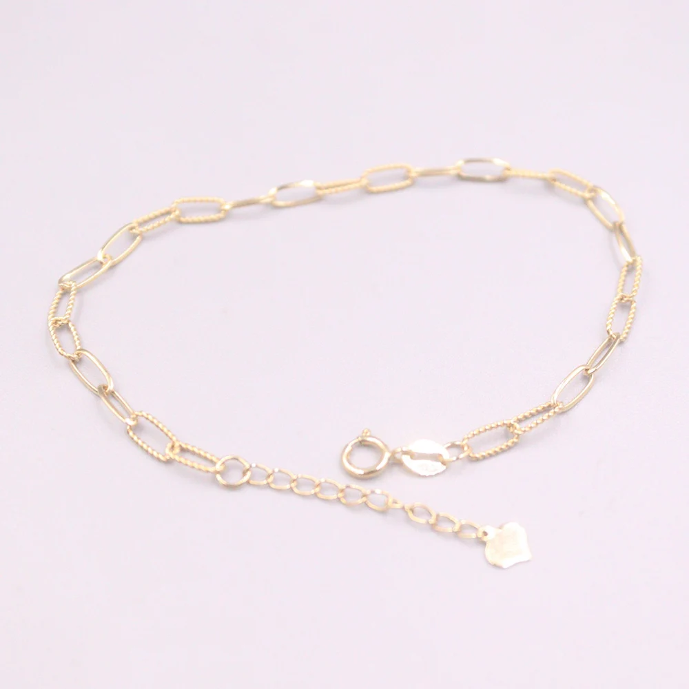 Fine Pure 18Kt Au 750 Yellow Gold 3mm Square O Link Bracelet For Women Best Gift 7.28inch 1.9-2.1g
Fine Pure 18Kt Au 750 Yellow Gold 3mm Square O Link Bracelet For Women Best Gift 7.28inch 1.9-2.1g