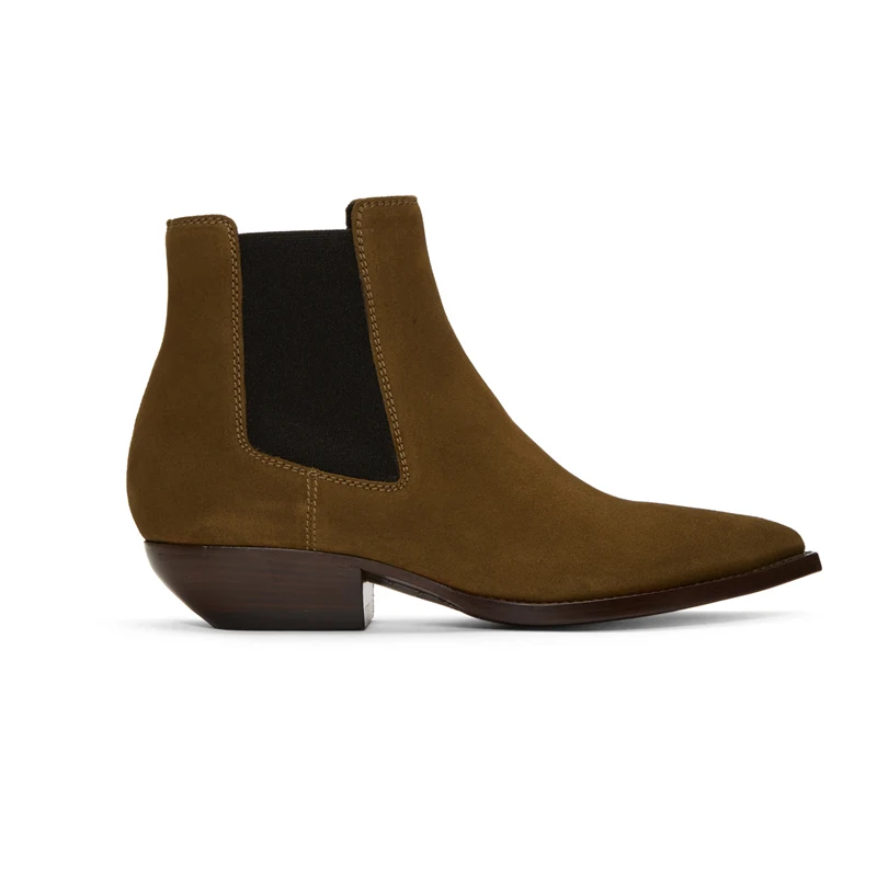 Vintage British Cow Leather Men Shoes Fashion High Quality Handmade Ankle Boots Casual Pointed Toe Business Party Chelsea Boots
Vintage British Cow Leather Men Shoes Fashion High Quality Handmade Ankle Boots Casual Pointed Toe Business Party Chelsea Boots
