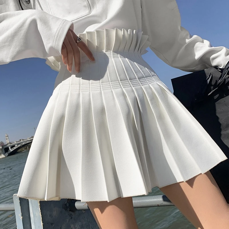 Summer Sexy Harajuku Women Short Skirt High Waist Kawaii Pleated Skirts High Waist Cute Sweet A-Line Skirts Female
Summer Sexy Harajuku Women Short Skirt High Waist Kawaii Pleated Skirts High Waist Cute Sweet A-Line Skirts Female