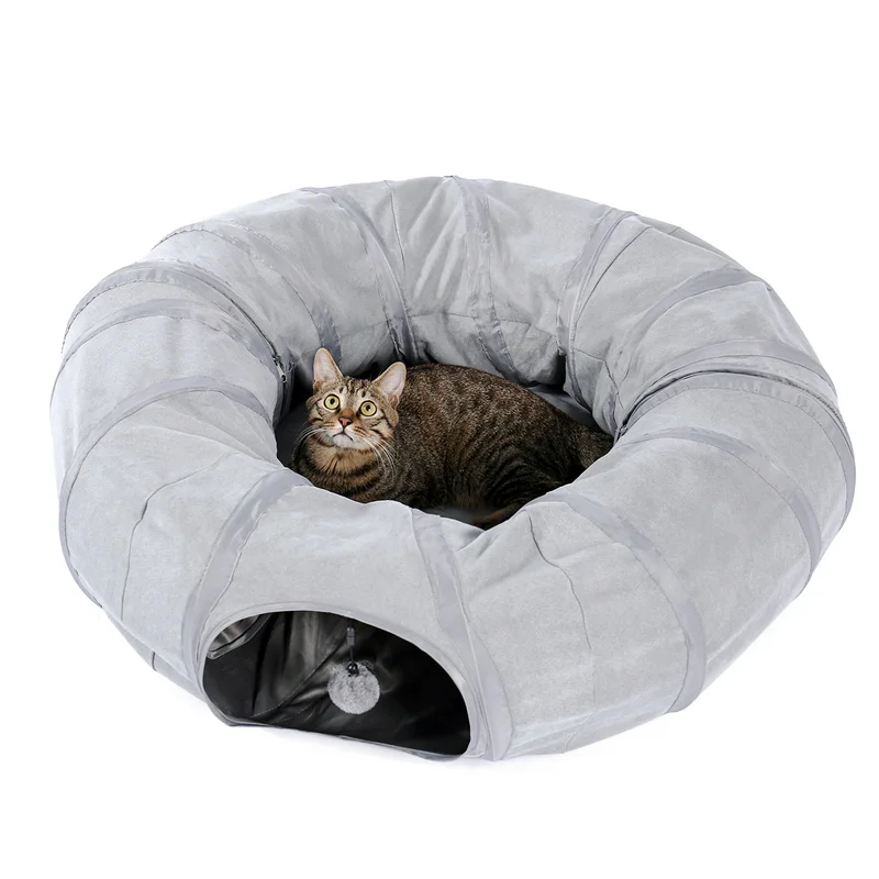 Round Shape Pet Cat Tunnel with Warm Cushion Mat Funny Kitten Play Tube with Ball Collapsible Training Toy For Cat Rabbit Ferret
Round Shape Pet Cat Tunnel with Warm Cushion Mat Funny Kitten Play Tube with Ball Collapsible Training Toy For Cat Rabbit Ferret