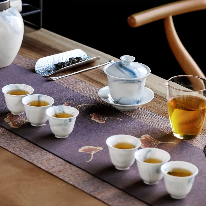 MCJ High-end Chinese Kung Fu tea set gaiwan tea travel tea set chinese tea set Ceramic tea set gift tea sets luxury tea set
MCJ High-end Chinese Kung Fu tea set gaiwan tea travel tea set chinese tea set Ceramic tea set gift tea sets luxury tea set