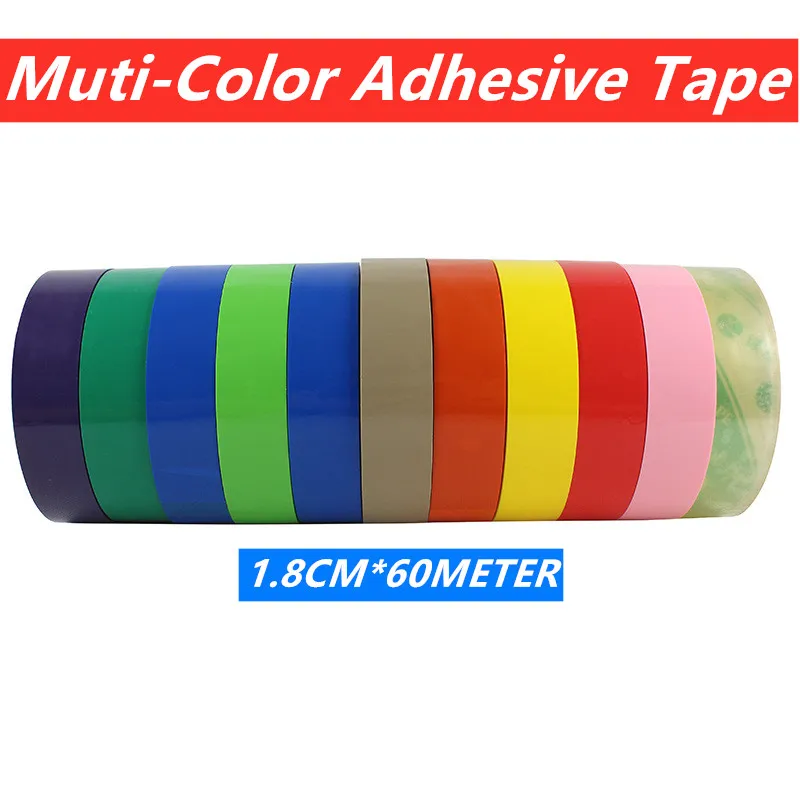 60M 1.8CM Multi-Color Fashion Marking Tape High Viscosity Sealing Tape OPP Carton Packing Positioning Mounting Colorful Tape
60M 1.8CM Multi-Color Fashion Marking Tape High Viscosity Sealing Tape OPP Carton Packing Positioning Mounting Colorful Tape
