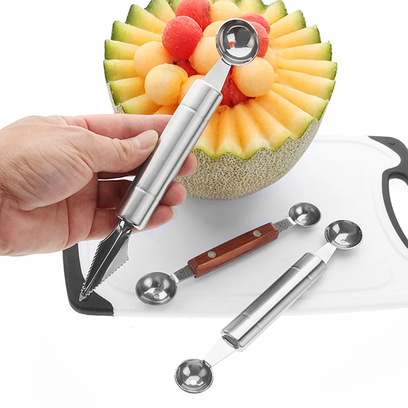 Stainless Steel Fruit Digger Watermelon Ice Cream Spoon Double-Head Fruit Digger Carving Device Kitchen Gadget Set Accessories
Stainless Steel Fruit Digger Watermelon Ice Cream Spoon Double-Head Fruit Digger Carving Device Kitchen Gadget Set Accessories
