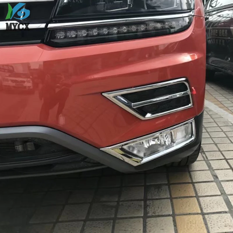 car cover ABS Chrome lamp front head fog Light Trim frame stick 2pcs For Volkswagen Tiguan L TiguanL 2017 2018 2019
car cover ABS Chrome lamp front head fog Light Trim frame stick 2pcs For Volkswagen Tiguan L TiguanL 2017 2018 2019