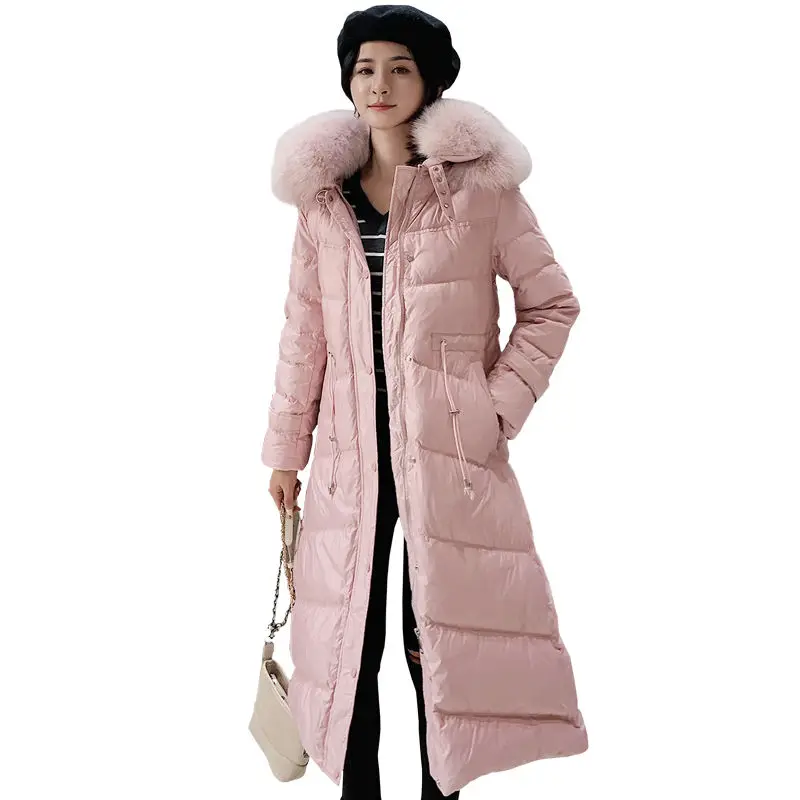 Adjustable Waist Women's Down Jacket Coat Hooded Faux Double Fox Fur Collar Parka Jacket Thicken Warm Long Winter Jacket C5943
Adjustable Waist Women's Down Jacket Coat Hooded Faux Double Fox Fur Collar Parka Jacket Thicken Warm Long Winter Jacket C5943