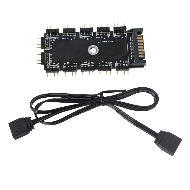 5V 3Pin ARGB Hub Splitter Case RGB Extension Cable for GIGAbYTE MSI RGB Motherboard LED Fan Cooler RGB LED Strip PC
5V 3Pin ARGB Hub Splitter Case RGB Extension Cable for GIGAbYTE MSI RGB Motherboard LED Fan Cooler RGB LED Strip PC