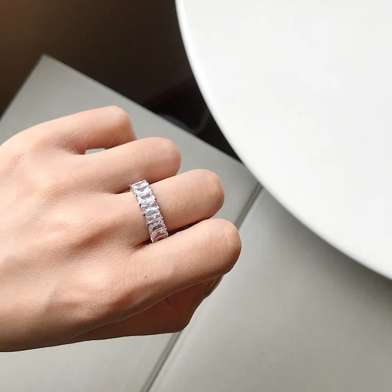 5MM 100% Authentic 925 sterling silver Prong Square Cube Zircon aaaa+ Band Ring For Engegement Wedding Women's Jewelry TLJ1178
5MM 100% Authentic 925 sterling silver Prong Square Cube Zircon aaaa+ Band Ring For Engegement Wedding Women's Jewelry TLJ1178