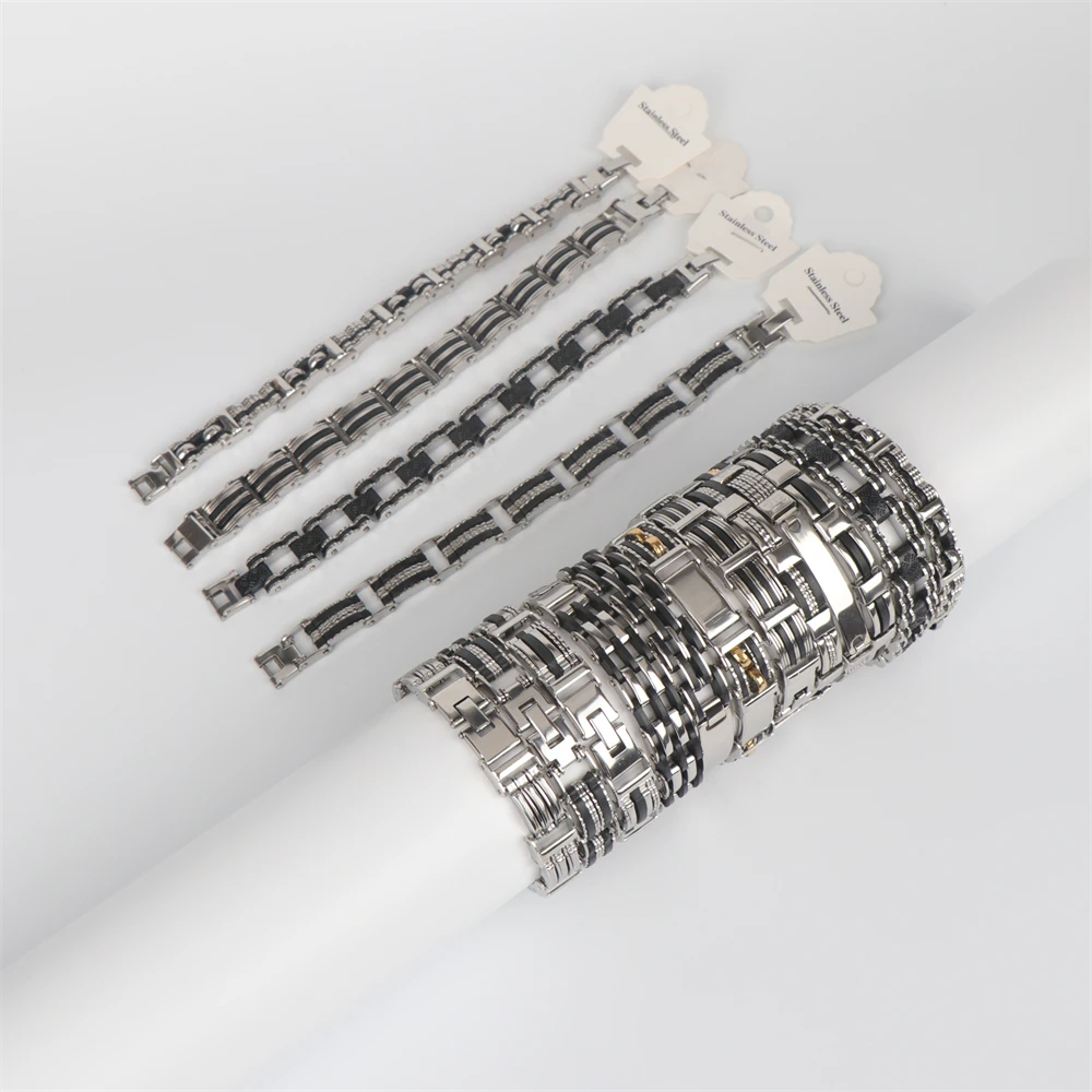 12pcs/lot Men Fashion Stainless Steel Hip Hop Chain Bracelets Jewelry Wrist Cuff Bangle Party Gifts
12pcs/lot Men Fashion Stainless Steel Hip Hop Chain Bracelets Jewelry Wrist Cuff Bangle Party Gifts