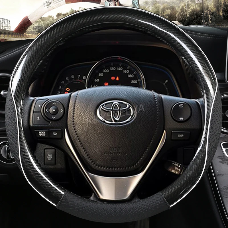 Car Steering Wheel Cover Anti-Slip for Toyota Alphard Avanza Camry Corolla CHR Prius Altis Estima Harrier 37-38cm Accessories
Car Steering Wheel Cover Anti-Slip for Toyota Alphard Avanza Camry Corolla CHR Prius Altis Estima Harrier 37-38cm Accessories