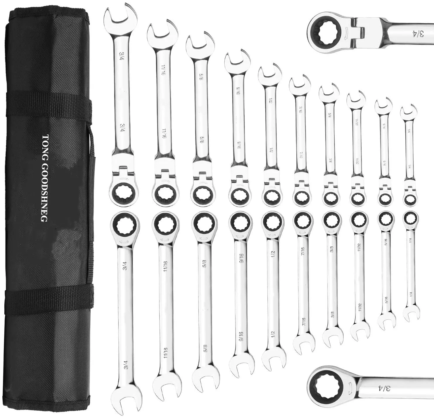10Pieces Ratchet Wrench Set INCH,72 Teetht Spanner Universal Ratcheting Combination Wrench Kit,1/4″ to 3/4" Car Repair Tools
10Pieces Ratchet Wrench Set INCH,72 Teetht Spanner Universal Ratcheting Combination Wrench Kit,1/4″ to 3/4" Car Repair Tools