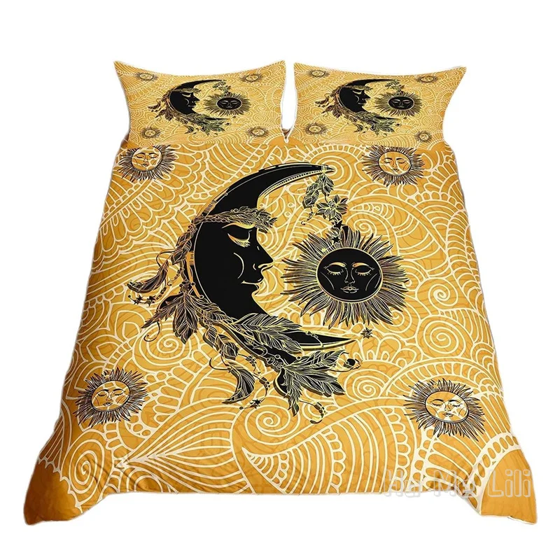 Gold Sun Moon By Ho Me Lili Duvet Cover Set Boho Exotic Style Golden Dreamcatcher Women Room Decor Bedding
Gold Sun Moon By Ho Me Lili Duvet Cover Set Boho Exotic Style Golden Dreamcatcher Women Room Decor Bedding