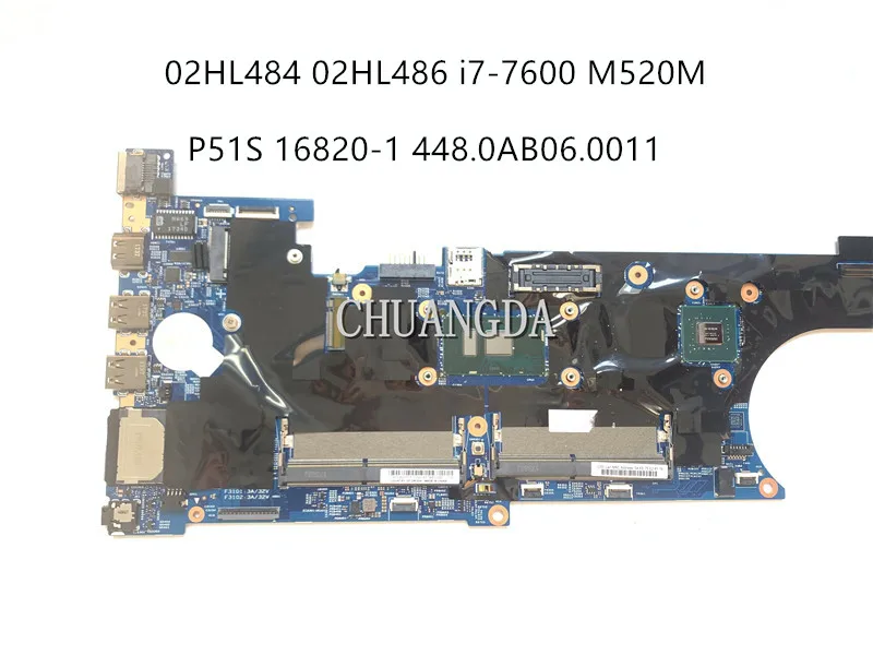 Laptop motherboard 02HL484 02HL486 i7-7600 M520M WIN TPM2=Y AMT=Y SYSTEM BOARDS computer parts for Thinkpad P51s
Laptop motherboard 02HL484 02HL486 i7-7600 M520M WIN TPM2=Y AMT=Y SYSTEM BOARDS computer parts for Thinkpad P51s