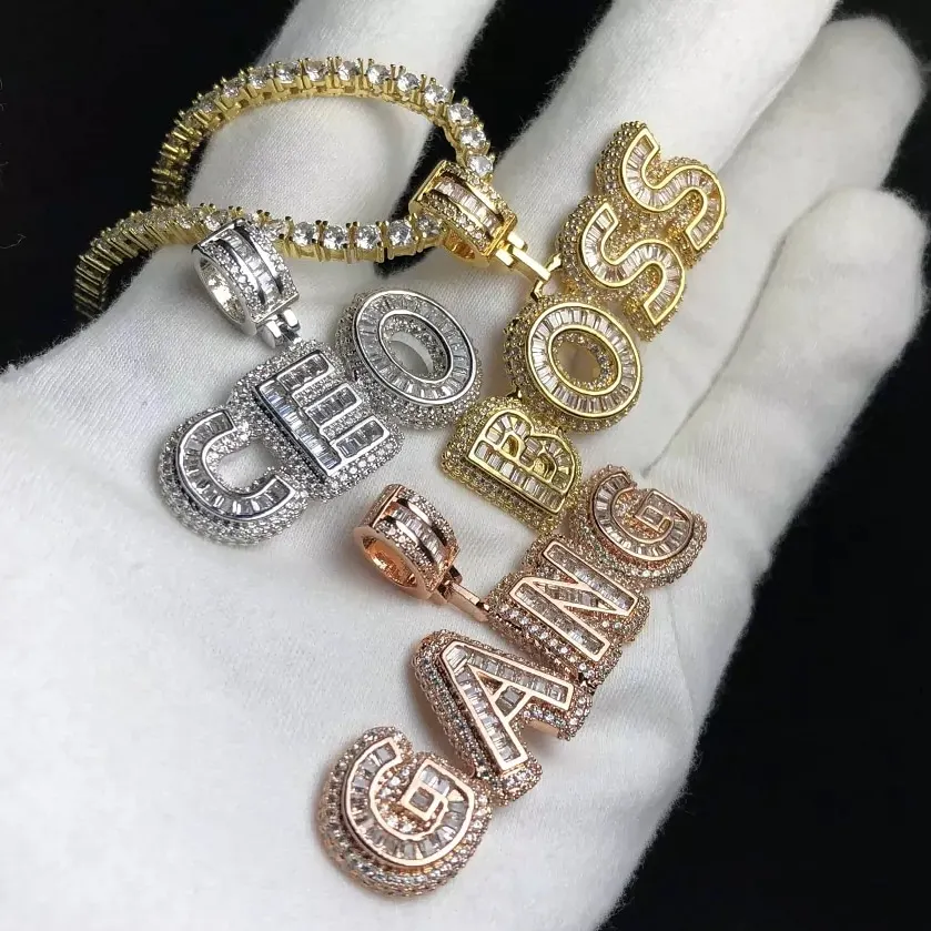 Custom Name Necklace Gift Personalized Baguette letters Pendant Chain Iced Out Rock Candy Letters Pendant Necklace Jewelry Gift
Custom Name Necklace Gift Personalized Baguette letters Pendant Chain Iced Out Rock Candy Letters Pendant Necklace Jewelry Gift