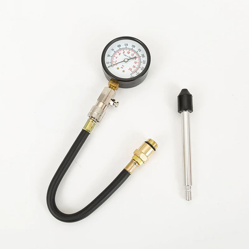 0-300Psi 21kg/cm 21bar 2100kpa Petrol Engine Compression Tester Set Easy-Reading 1/2" Dia Gauge with 14mm/18mm Adapter & 6" Stem
0-300Psi 21kg/cm 21bar 2100kpa Petrol Engine Compression Tester Set Easy-Reading 1/2" Dia Gauge with 14mm/18mm Adapter & 6" Stem