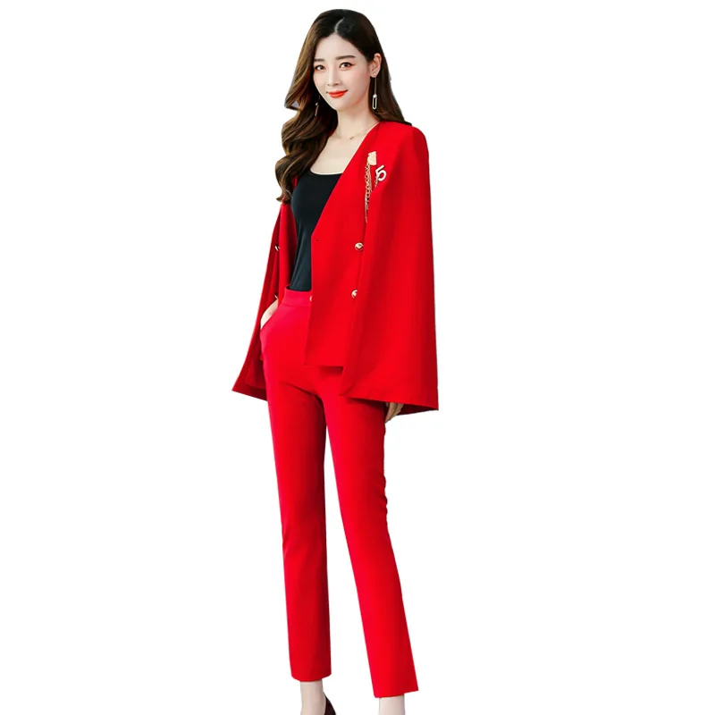 British style ladies slim cape shawl small suit spring and autumn clothing fashion temperament personality professiona two-piece
British style ladies slim cape shawl small suit spring and autumn clothing fashion temperament personality professiona two-piece