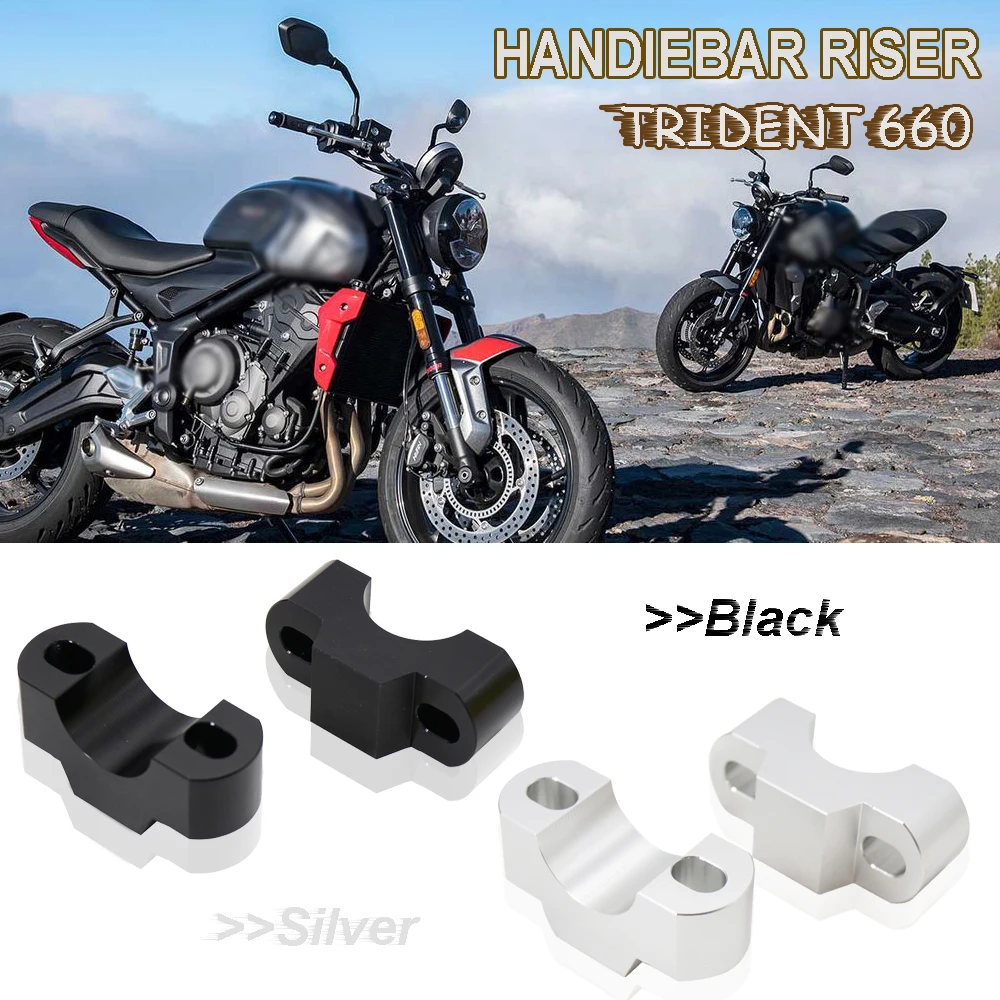 New For Trident 660 2021-UP CNC 28mm Handlebar Risers Clamp Height up Adapter
New For Trident 660 2021-UP CNC 28mm Handlebar Risers Clamp Height up Adapter