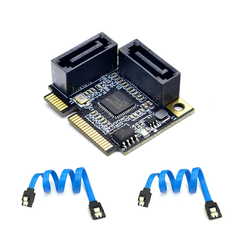 2 Ports Mini PCI-E PCI Express to SATA 3.0 Converter Hard Drive Extension Card with SATA Cable for PC Computer Add On Cards SATA
2 Ports Mini PCI-E PCI Express to SATA 3.0 Converter Hard Drive Extension Card with SATA Cable for PC Computer Add On Cards SATA