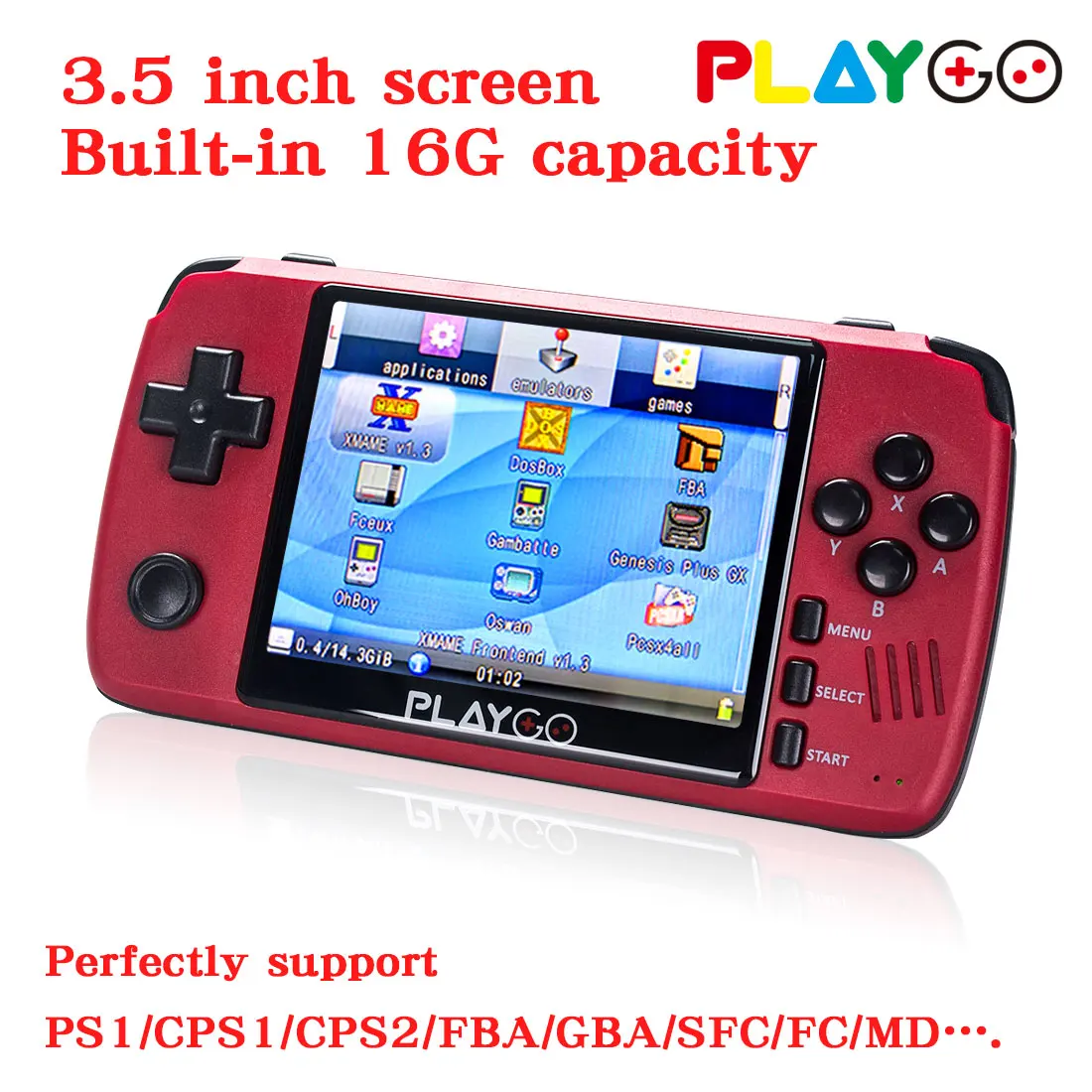 PLAYGO Emulator Portable Handheld Game Console 3.5 inch Built in more 1000 Games Mini Retro game For PS For SFC For GBA RG350
PLAYGO Emulator Portable Handheld Game Console 3.5 inch Built in more 1000 Games Mini Retro game For PS For SFC For GBA RG350