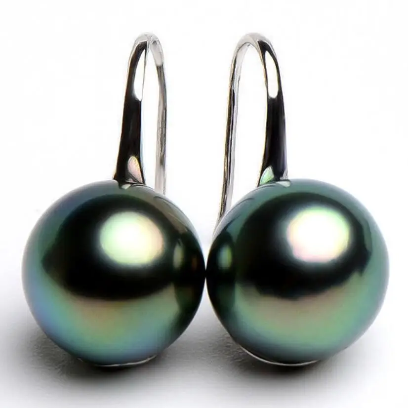 New 10/12mm Tahitian Black South Sea Shell Pearl Silver Hook Dangle Earrings AAA drop shipping
New 10/12mm Tahitian Black South Sea Shell Pearl Silver Hook Dangle Earrings AAA drop shipping