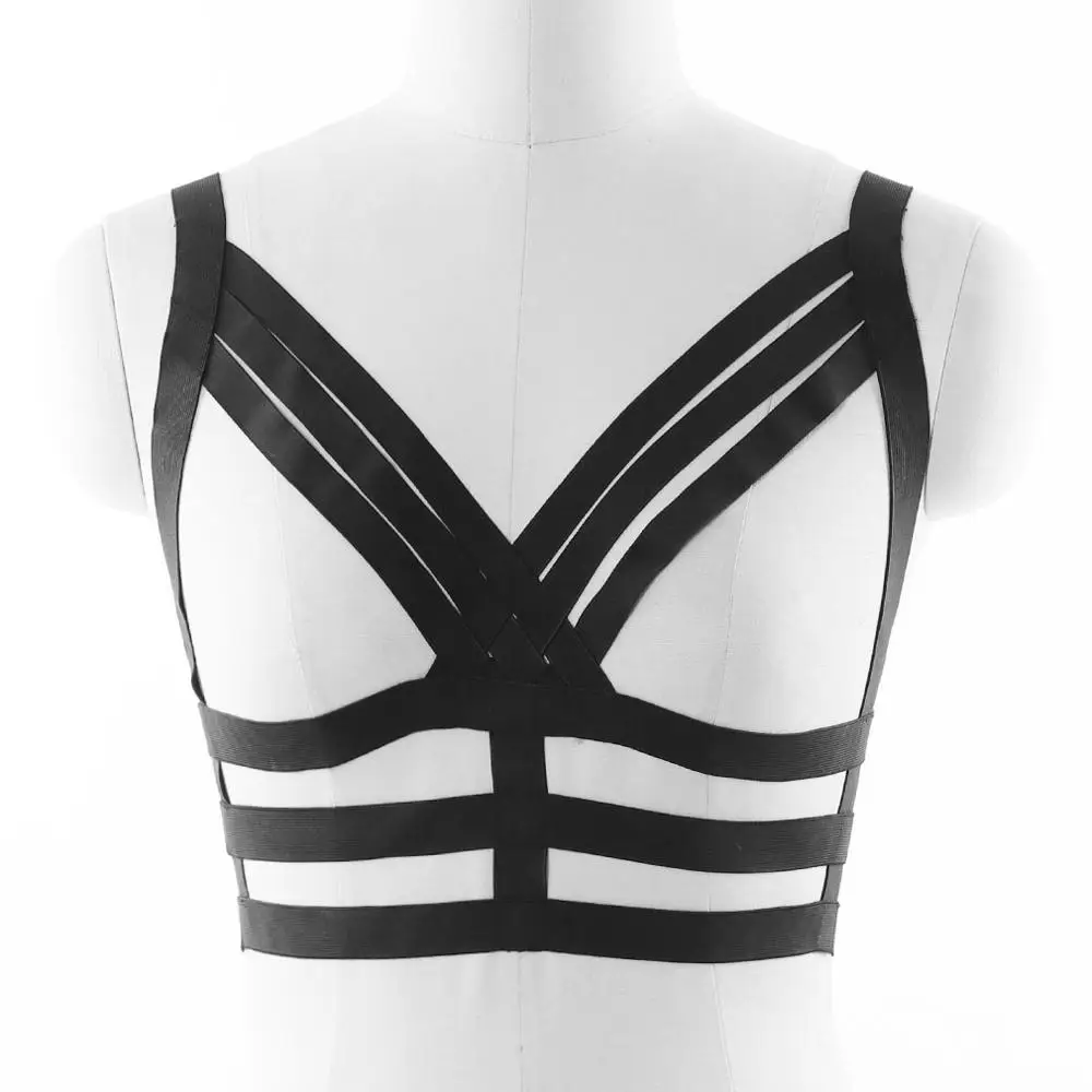 11.11 Woman Rave Harness Bra Gothic Bondage Lingerie Body Harness Belt Festival Sexy Body Cage Punk Rave Edgy Cage Bra
11.11 Woman Rave Harness Bra Gothic Bondage Lingerie Body Harness Belt Festival Sexy Body Cage Punk Rave Edgy Cage Bra