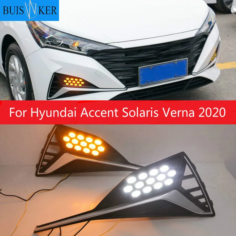 LED DRL Daytime Running Light Fog Lamp 12V Car Running Lights for Hyundai Accent Solaris Verna 2020
LED DRL Daytime Running Light Fog Lamp 12V Car Running Lights for Hyundai Accent Solaris Verna 2020