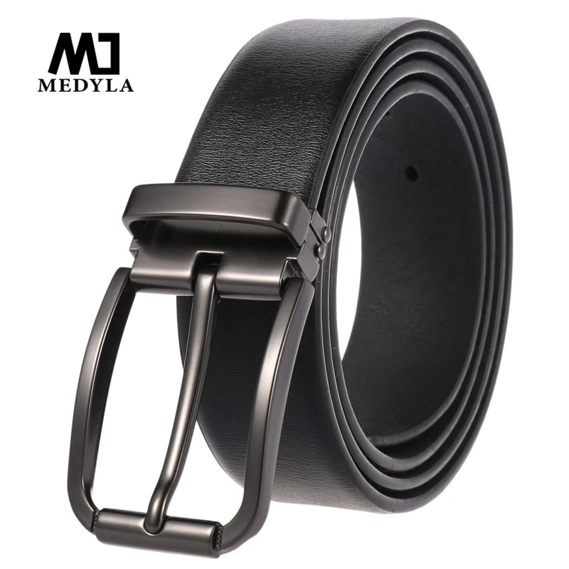 Medyla Men's Belt Simple Fashion Genuine Leather Belts Cowhide Jeans Pin Buckle Punching Youth Belt Formal Dress Belt
Medyla Men's Belt Simple Fashion Genuine Leather Belts Cowhide Jeans Pin Buckle Punching Youth Belt Formal Dress Belt