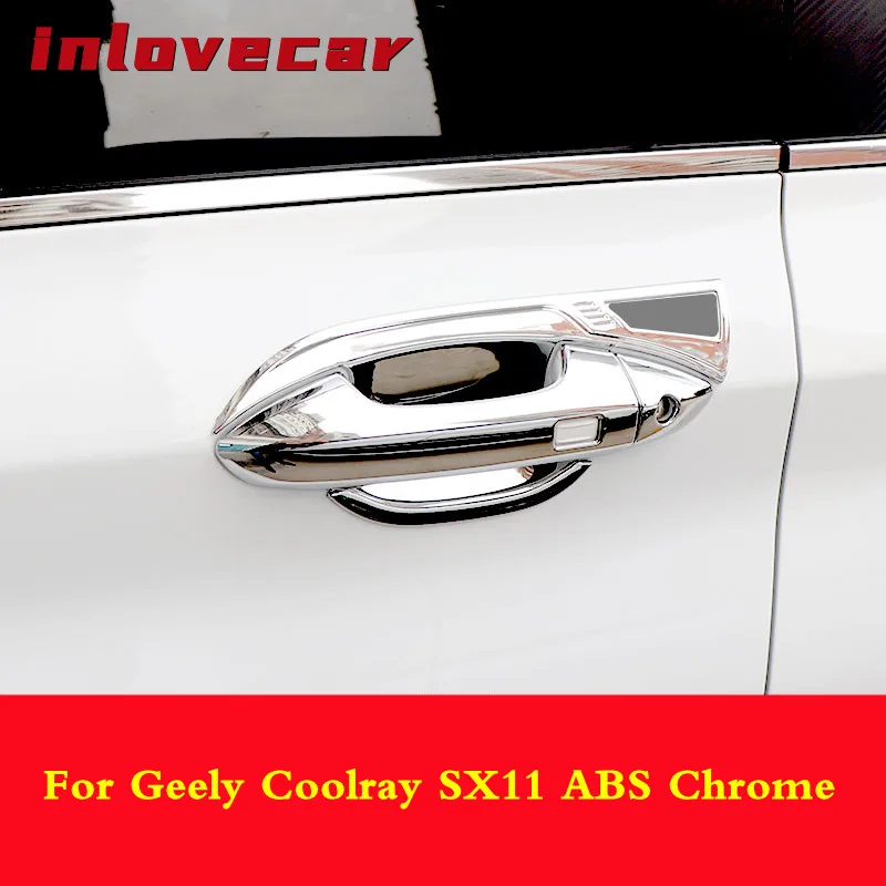 For Geely Coolray sx11 2018-2020 exterior handle frame trim Car door handle bowl Chrome styling cover decoration accessories
For Geely Coolray sx11 2018-2020 exterior handle frame trim Car door handle bowl Chrome styling cover decoration accessories
