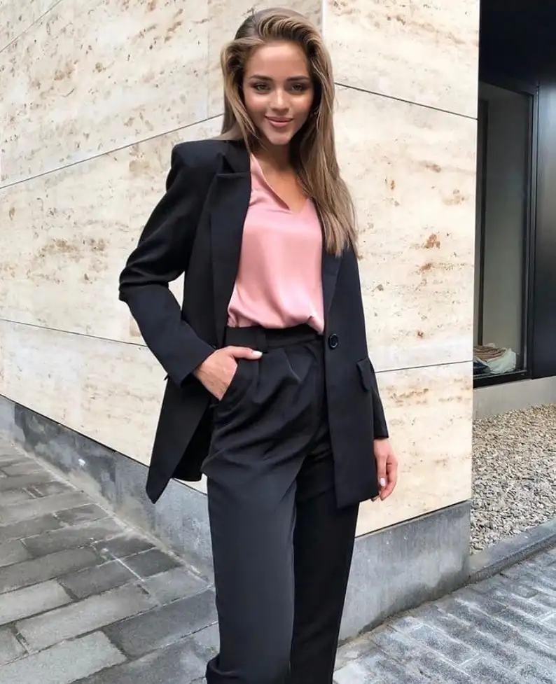 Classic Office Lady Suits Elegant Custom Made Blazer Double Breasted Pencil Pants Daily Jacket 2 Pieces Set
Classic Office Lady Suits Elegant Custom Made Blazer Double Breasted Pencil Pants Daily Jacket 2 Pieces Set